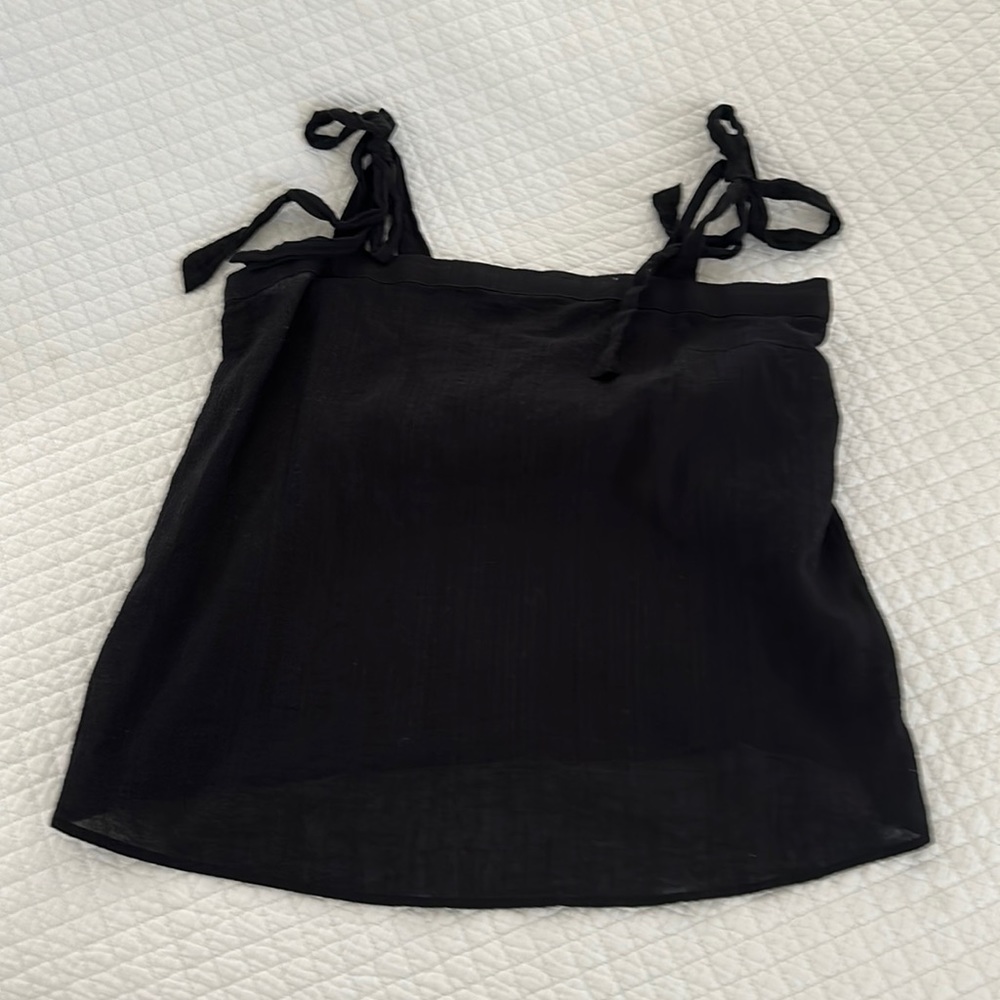 JCrew black halter top